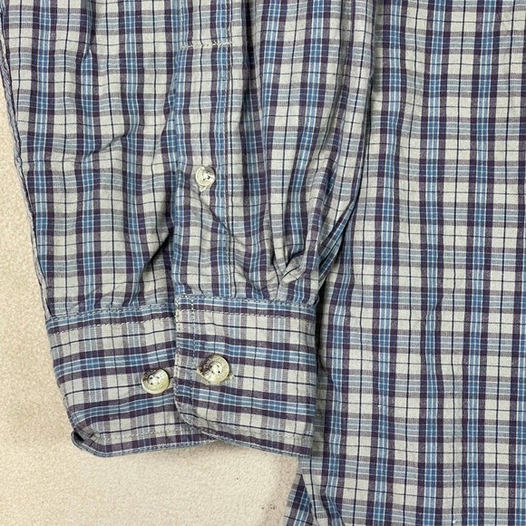 Timberland Weather Gear Mens XL Long Sleeve Button Up Shirt Multicolor Plaid - Picture 5 of 12